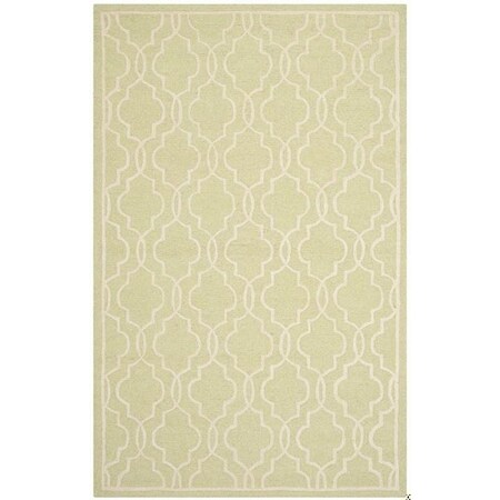 Safavieh Cambridge Hand Tufted Square Rugs, Light Green and Ivory - 6 x 6 ft. CAM131B-6SQ